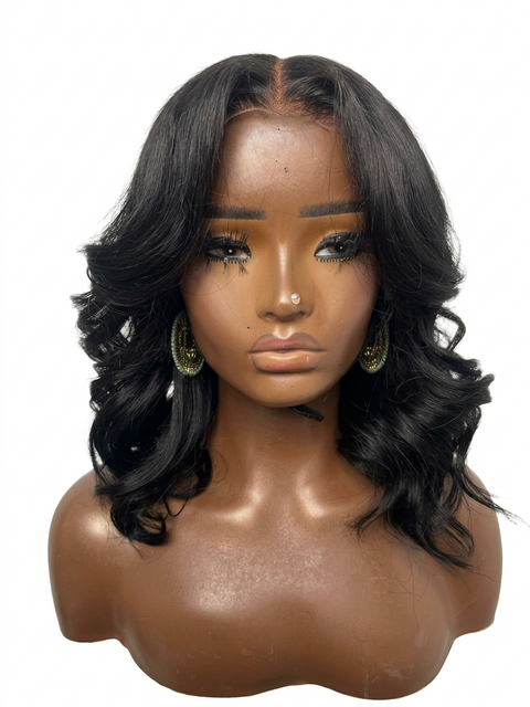 12" JET BLACK PERUCA (Ships in 7 Business Days)