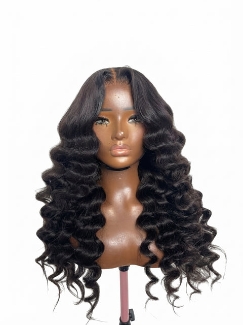 FINAL SALE- 22" INDIAN CURLY PERUCA (Ships in One Business Day)