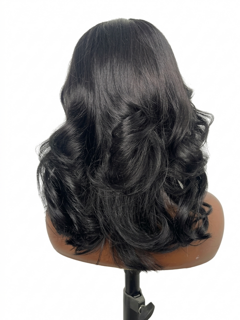 12" JET BLACK PERUCA (Ships in 7 Business Days)