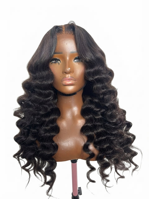 FINAL SALE- 22" INDIAN CURLY PERUCA (Ships in One Business Day)