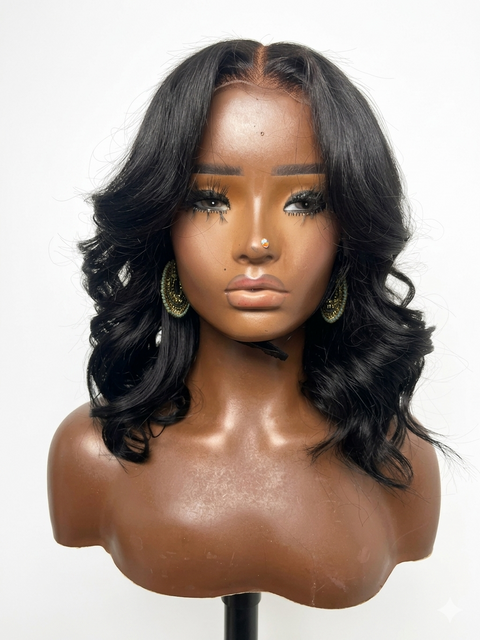 12" JET BLACK PERUCA (Ships in 7 Business Days)