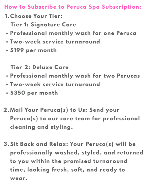 Peruca Spa Subscription